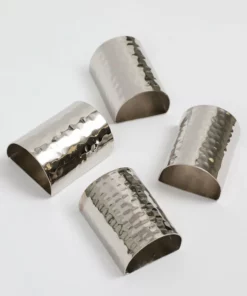 Inspire Me! Home Decor Hammered Napkin Ring (2 Colors) Gold