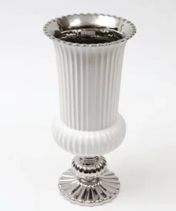 Inspire Me! Home Decor Gold White Linear Vase (2 Colors)