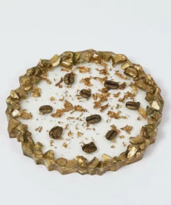Inspire Me! Home Decor Stone Resin Coffee Bean Coaster (2 Colors)