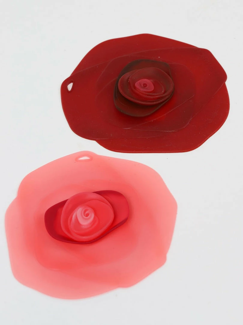 Inspire Me! Home Decor KITCHEN Silicone Rose Mug Lids (Set Of 2) 6 Inspire Me! Home Decor KITCHEN Silicone Rose Mug Lids (Set Of 2)