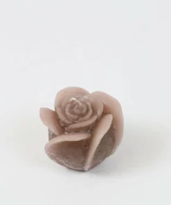 Inspire Me! Home Decor Beige Opaque Rose Candle (3 Sizes)