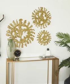 Inspire Me! Home Decor Gold Sunburst Wall Decor