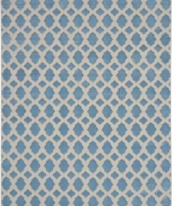 Nourison PILLOWS, RUGS, & THROWS Joli Area Rug - Blue/Grey (2 Sizes)