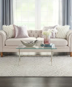 Nourison Joli Area Rug - Beige/White (3 Sizes)