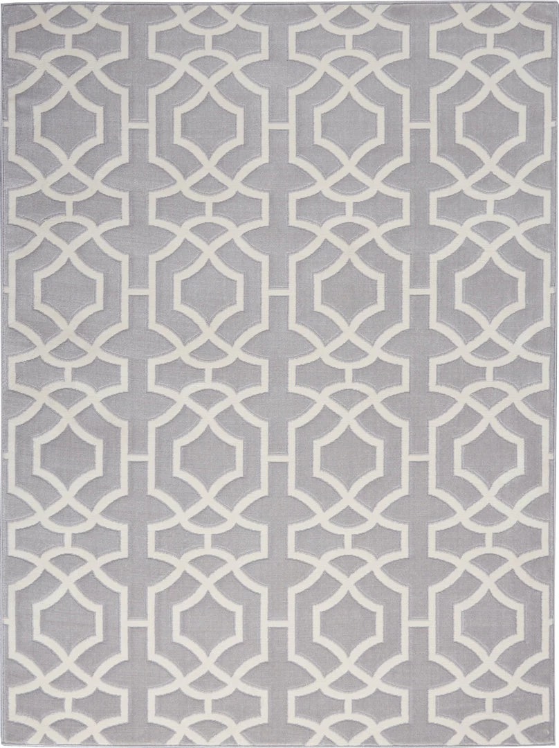 Nourison Joli Area Rug - Grey/White (3 Sizes) PILLOWS, RUGS, & THROWS 4 Nourison Joli Area Rug - Grey/White (3 Sizes) PILLOWS, RUGS, & THROWS