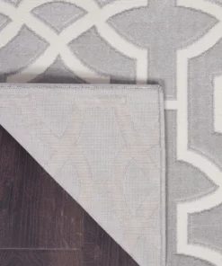 Nourison Joli Area Rug - Grey/White (3 Sizes) PILLOWS, RUGS, & THROWS 7 Nourison Joli Area Rug - Grey/White (3 Sizes) PILLOWS, RUGS, & THROWS