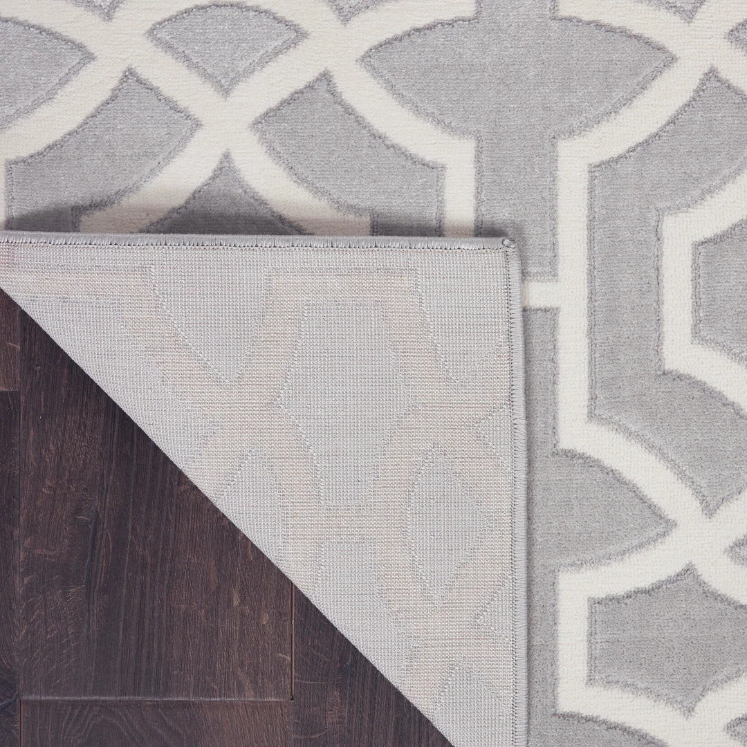 Nourison Joli Area Rug - Grey/White (3 Sizes) PILLOWS, RUGS, & THROWS 5 Nourison Joli Area Rug - Grey/White (3 Sizes) PILLOWS, RUGS, & THROWS