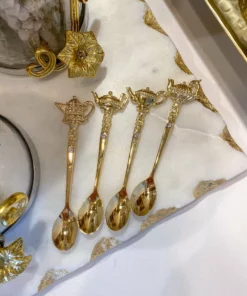 Inspire Me! Home Decor Gold Teapot Spoons (Set Of 4)