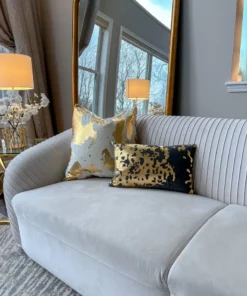 Cloud9d Elise Charcoal Gold Pillow - 20