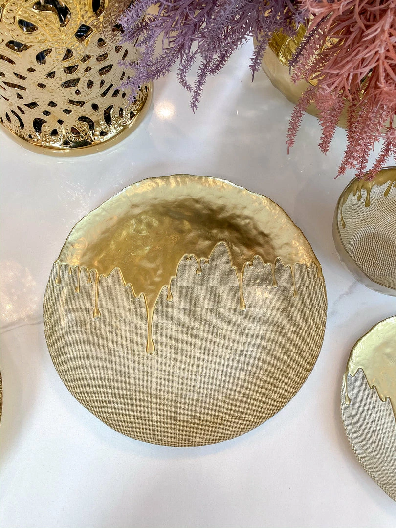 Inspire Me! Home Decor Gold Dipped Dinnerware Collection (Sold Separately) 7 Inspire Me! Home Decor Gold Dipped Dinnerware Collection (Sold Separately)