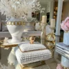 Inspire Me! Home Decor Cream Studded Box W/ Gold Detailing 1 Inspire Me! Home Decor Cream Studded Box W/ Gold Detailing