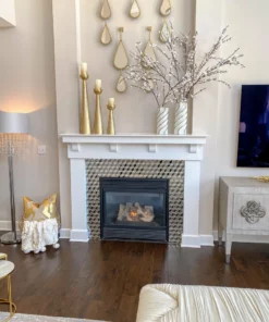 Inspire Me! Home Decor Gold And White Twist Vase (2 Sizes) 9 Inspire Me! Home Decor Gold And White Twist Vase (2 Sizes)