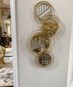 Inspire Me! Home Decor WALL ART & MIRRORS Spiral Circle Wall Mirror (2 Colors)