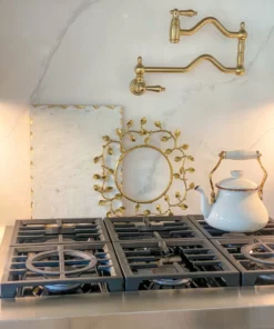 Inspire Me! Home Decor Gold Metal Decorative Wreath