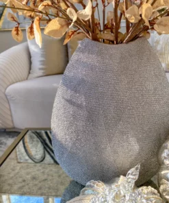 Inspire Me! Home Decor Ceramic Textured Metallic Vase ( Gold & Silver ) 15 Inspire Me! Home Decor Ceramic Textured Metallic Vase ( Gold & Silver )