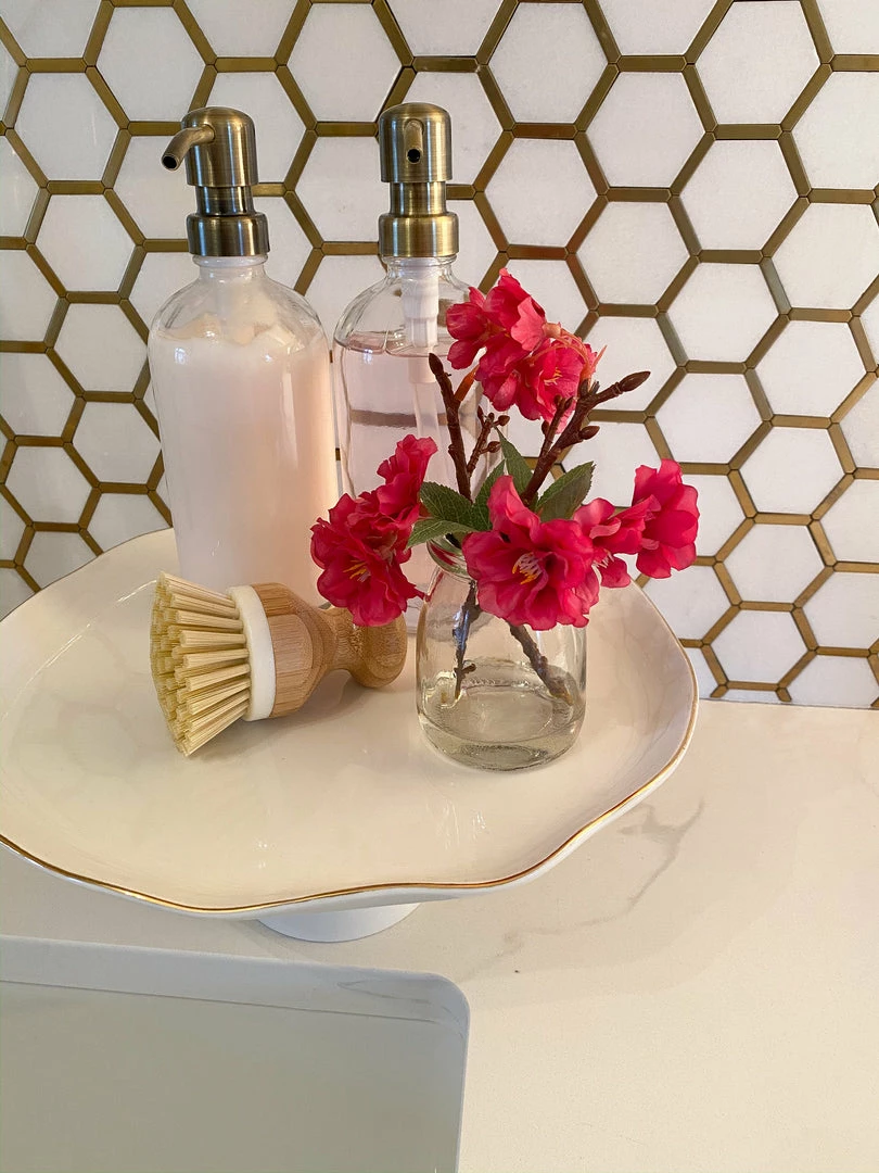 Inspire Me! Home Decor Small Cherry Blossom In Glass Jar (3 Colors) 3 Inspire Me! Home Decor Small Cherry Blossom In Glass Jar (3 Colors)