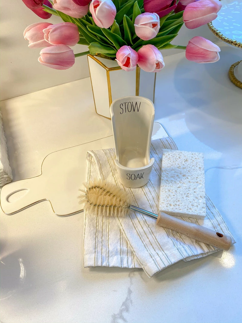 Inspire Me! Home Decor Sink Caddy Set- Includes Brush, Sponge, And Dish 6 Inspire Me! Home Decor Sink Caddy Set- Includes Brush, Sponge, And Dish