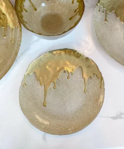 Inspire Me! Home Decor Gold Dipped Dinnerware Collection (Sold Separately) 15 Inspire Me! Home Decor Gold Dipped Dinnerware Collection (Sold Separately)