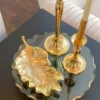 Inspire Me! Home Decor Gold Metal Natural Leaf Dish