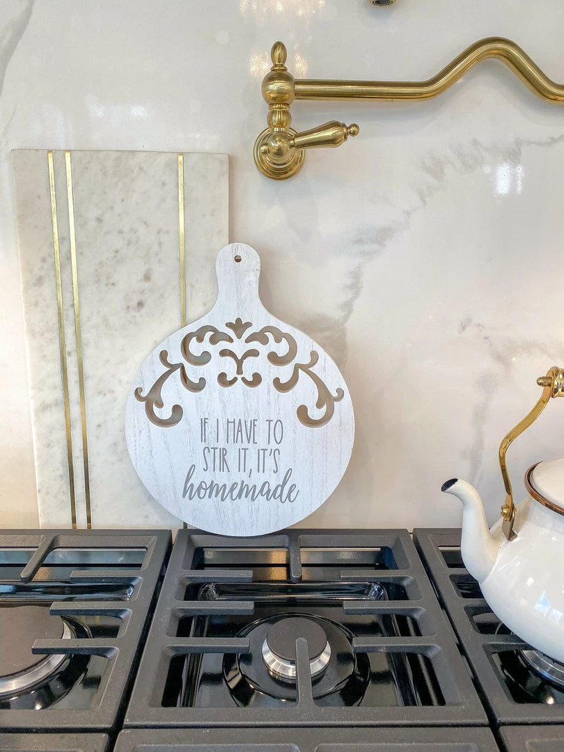 Inspire Me! Home Decor Round Wood Cutting Board W/ Cutouts ( 3 Designs) 8 Inspire Me! Home Decor Round Wood Cutting Board W/ Cutouts ( 3 Designs)