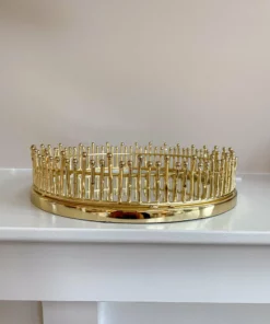 Inspire Me! Home Decor Round Mirror Tray (2 Sizes) (2 Colors)