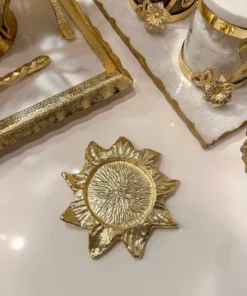 Inspire Me! Home Decor Gold Sunflower Coaster