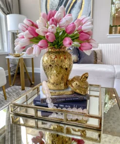 Inspire Me! Home Decor Gold Patterned Mini/Miniature Ginger Jar 17 Inspire Me! Home Decor Gold Patterned Mini/Miniature Ginger Jar