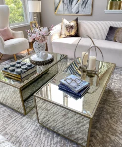 Inspire Me! Home Decor Round Marble Tray With Silver Floral Edge 14 Inspire Me! Home Decor Round Marble Tray With Silver Floral Edge