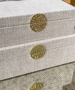 Inspire Me! Home Decor Medallion Boxes (Set Of 2)