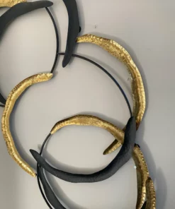 Inspire Me! Home Decor Gold And Black Loop Wall Decor