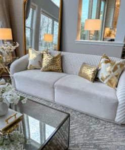 Cloud9d PILLOWS, RUGS, & THROWS Becca Charcoal Gold Pillow - 20" X 20" 7 Cloud9d PILLOWS, RUGS, & THROWS Becca Charcoal Gold Pillow - 20