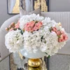 Inspire Me! Home Decor Floral Stems Real Touch White Hydrangea Stem