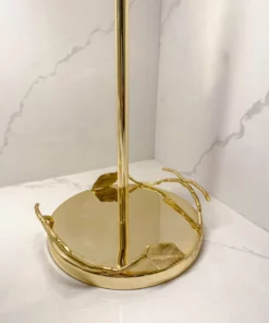 Inspire Me! Home Decor Gold Leaf Detailed Paper Towel Holder