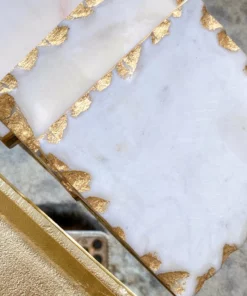 Inspire Me! Home Decor Marble Coasters W/ Gold Trim And Tray Set 17 Inspire Me! Home Decor Marble Coasters W/ Gold Trim And Tray Set