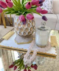 Inspire Me! Home Decor Soft Pink Glass Beads