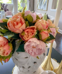 Inspire Me! Home Decor Real Touch Light Color Peony Bundles (3 Colors)