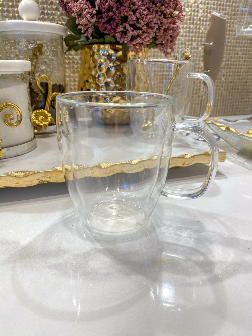 Inspire Me! Home Decor KITCHEN 16 Oz Double Wall Glass Coffee Mug With Handle 7 Inspire Me! Home Decor KITCHEN 16 Oz Double Wall Glass Coffee Mug With Handle