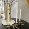 Inspire Me! Home Decor Gold Branch Triple Candle Holder
