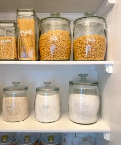 Inspire Me! Home Decor Large White Script Pantry Labels