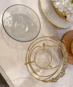 Inspire Me! Home Decor Jeweled Edge Bowl With Glass Insert (2 Colors) 19 Inspire Me! Home Decor Jeweled Edge Bowl With Glass Insert (2 Colors)