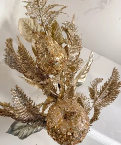 Inspire Me! Home Decor Metallic Gold Fern Spray