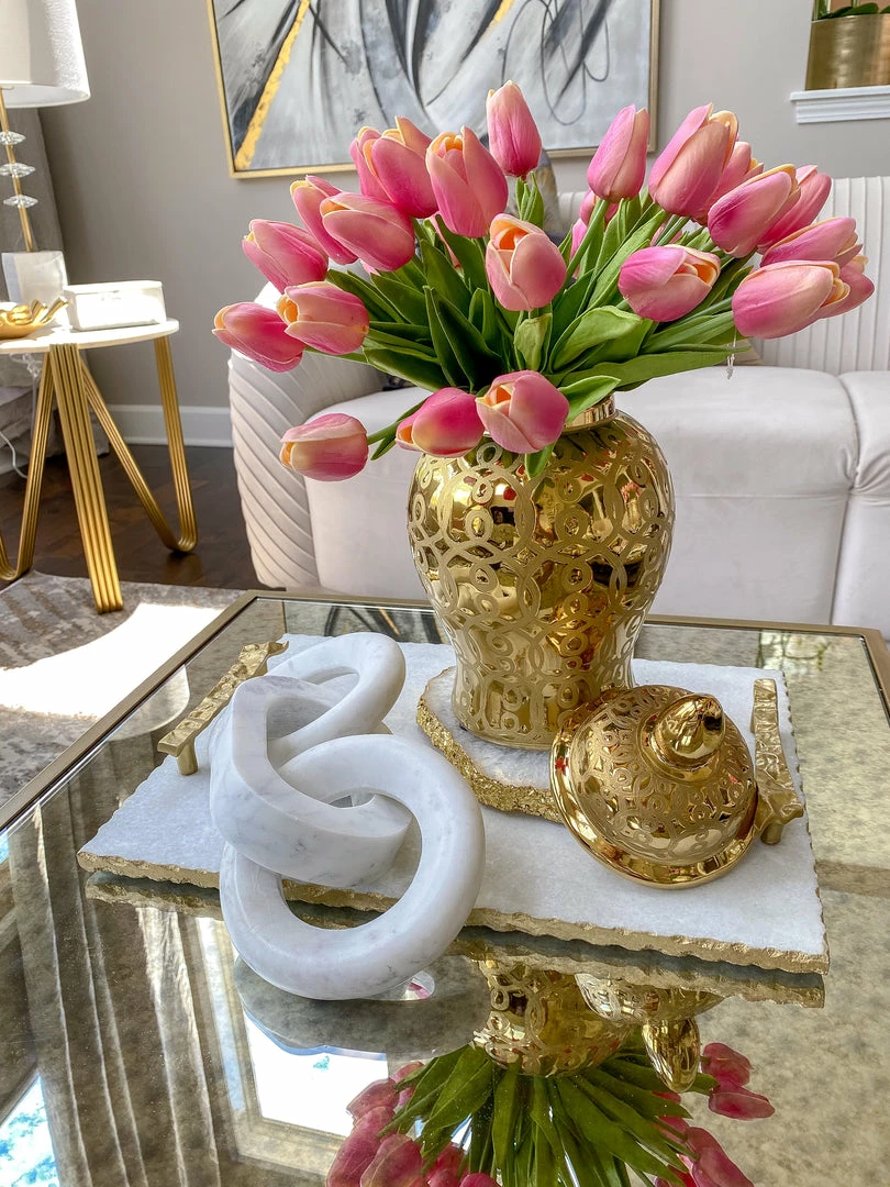 Inspire Me! Home Decor Gold Patterned Mini/Miniature Ginger Jar 9 Inspire Me! Home Decor Gold Patterned Mini/Miniature Ginger Jar