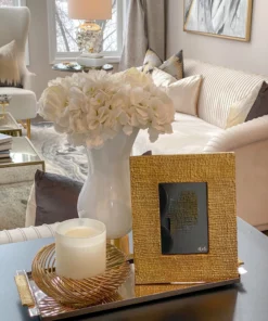 Inspire Me! Home Decor Textured Gold Metal Photo Frame
