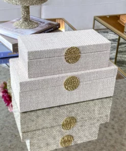 Inspire Me! Home Decor Medallion Boxes (Set Of 2)