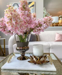 Inspire Me! Home Decor Smoked Stem Vase W/ Textured Detail