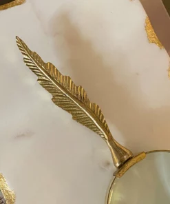 Inspire Me! Home Decor Feather Magnifying Glass