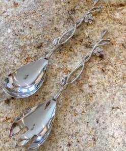 Inspire Me! Home Decor KITCHEN Crystal Detailed Leaf Server Set