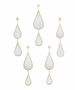 Inspire Me! Home Decor WALL ART & MIRRORS Teardrop Mirrors (Set Of 5) (2 Colors)