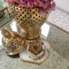 Inspire Me! Home Decor Amber Crystal Flower Box