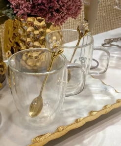 Inspire Me! Home Decor KITCHEN 16 Oz Double Wall Glass Coffee Mug With Handle 10 Inspire Me! Home Decor KITCHEN 16 Oz Double Wall Glass Coffee Mug With Handle